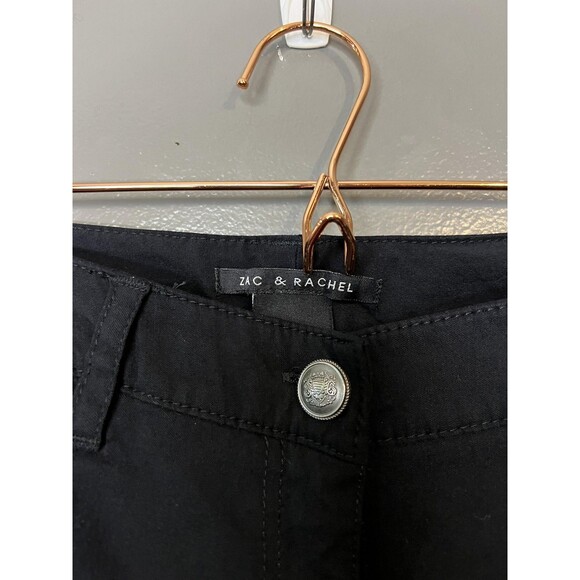 Zac & Rachel Pants Womens 8 Black Straight Leg Stretch Dress Career Work Office - Picture 3 of 7